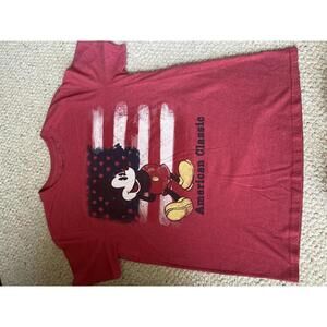 Disney Mickey Mouse American Classic T-Shirt - Red